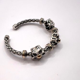 Pulsera Flores - Azul