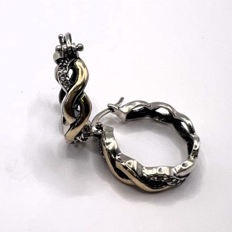 Aretes Aros Trenza
