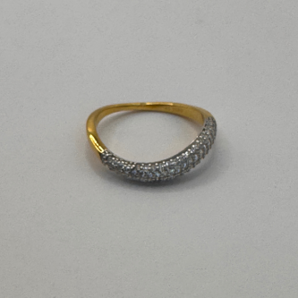 Anillo Aura  Oro Laminado 18k  Con Zicones - 8