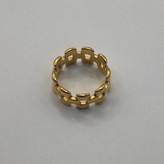 Anillo Azteca  Oro Laminado 18k - 7