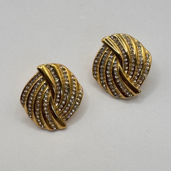 Aretes Eclipse Oro Laminado 18k - Plateado
