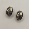 Aretes Sapphire Twist Oro Plata