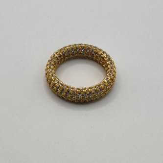 Anillo Argolla Ziconias  Oro Laminado 18k - 10